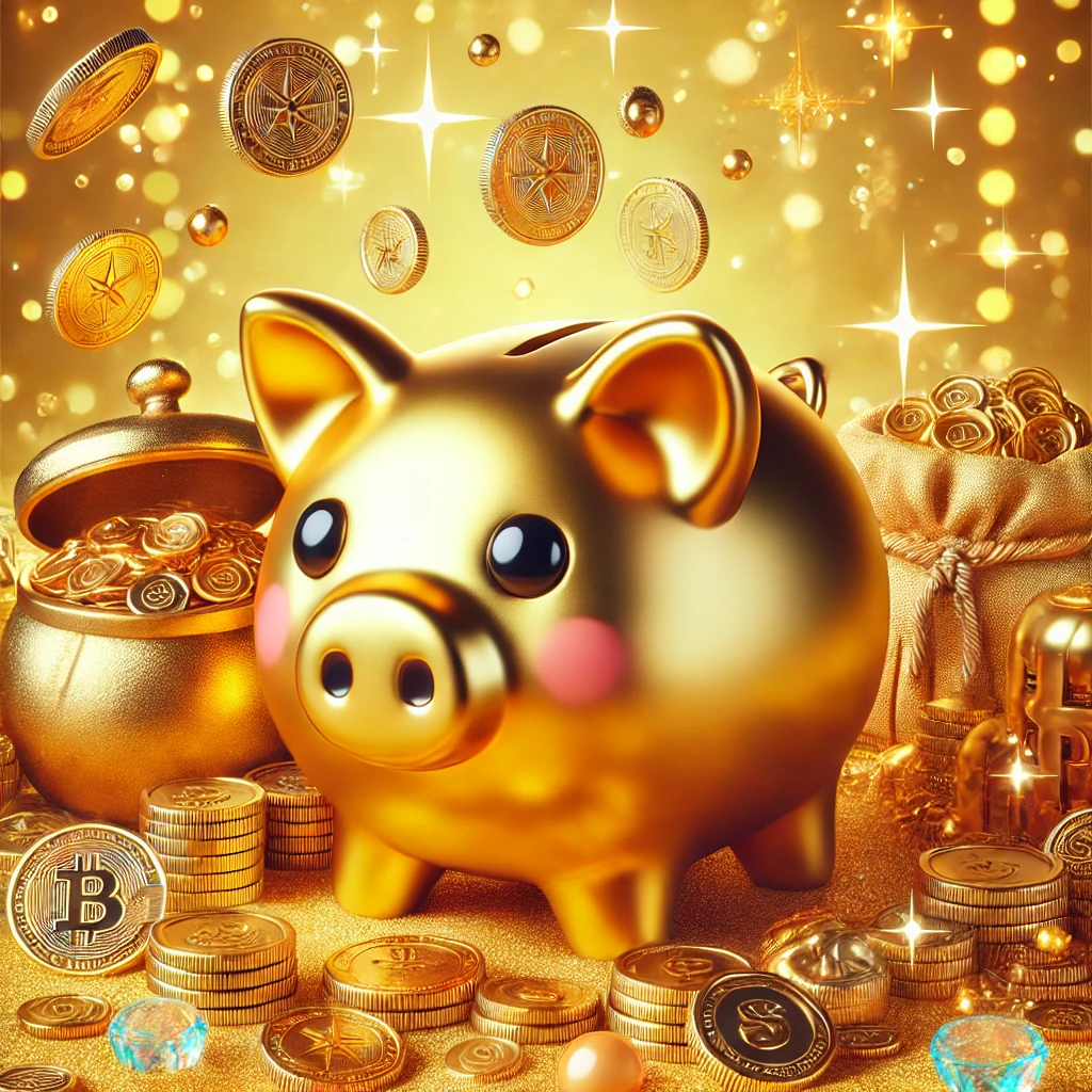 Golden Piggy Bank Prosperity